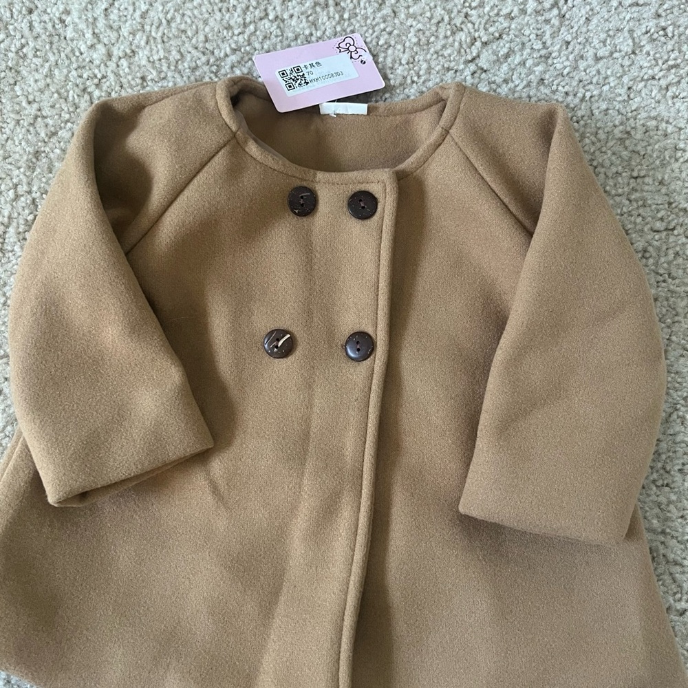 NWT: Classic Tan Kids Coat